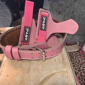 Pink Weightlifting Belt